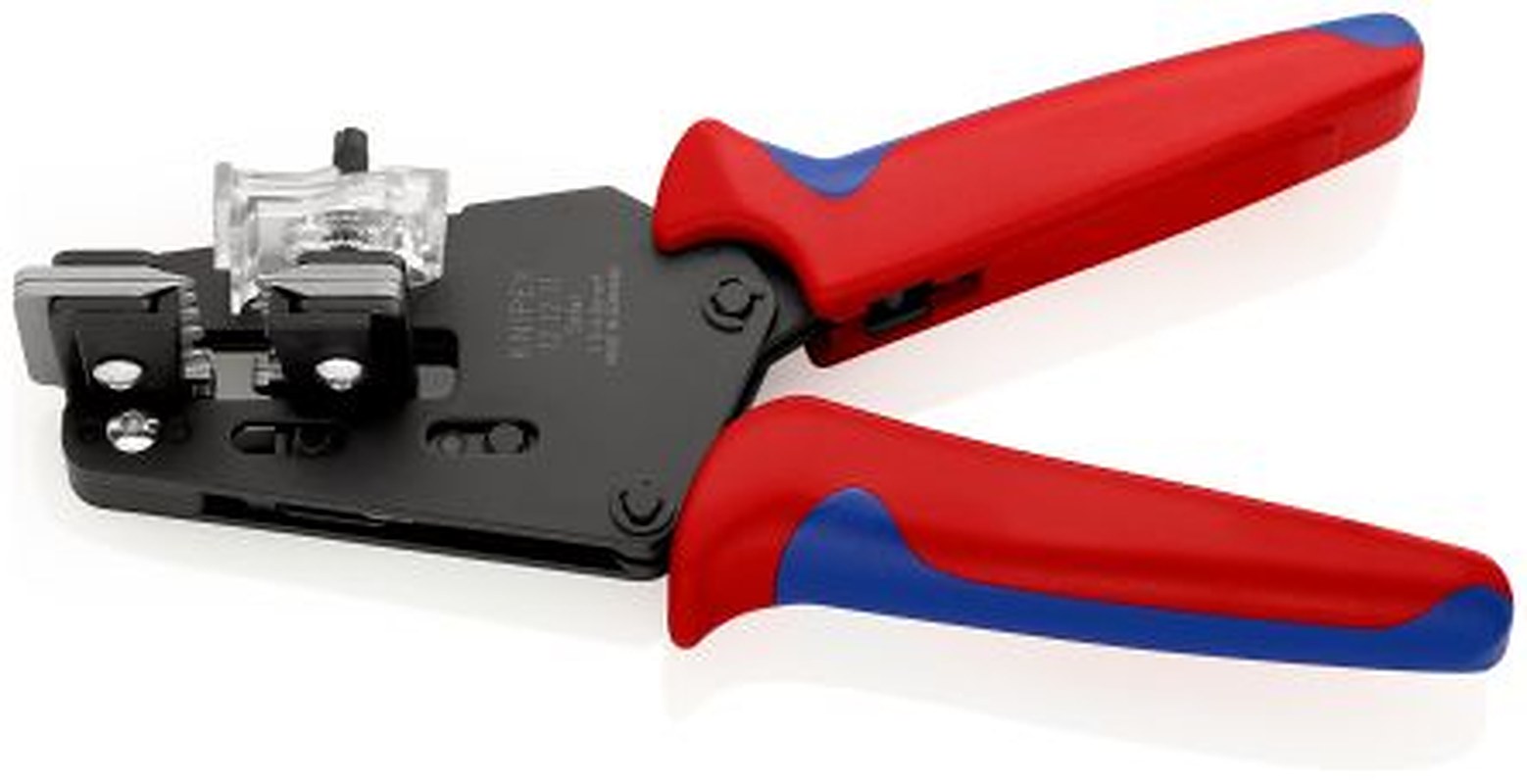 Knipex 12 12 11 Series Multi-Core Comfort Grip Precision Insulation Stripper, 1.5 to 6 mm², 195mm Overall