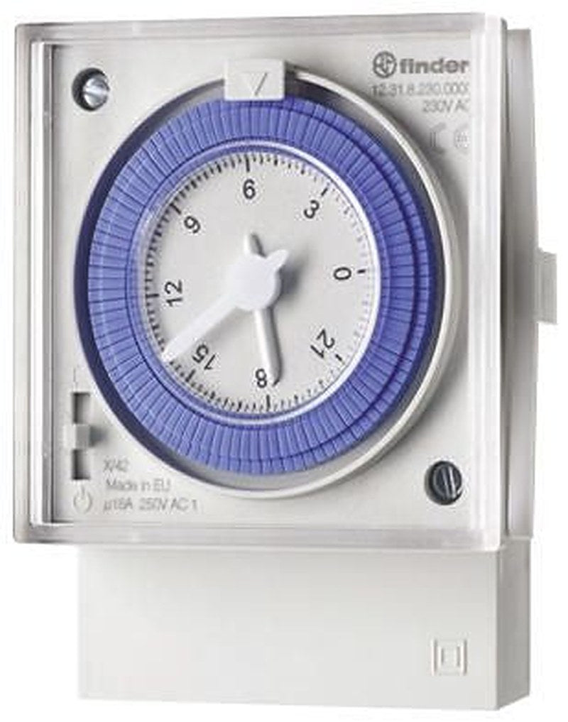 Finder Analogue 12 DIN Rail Time Switch 230V ac