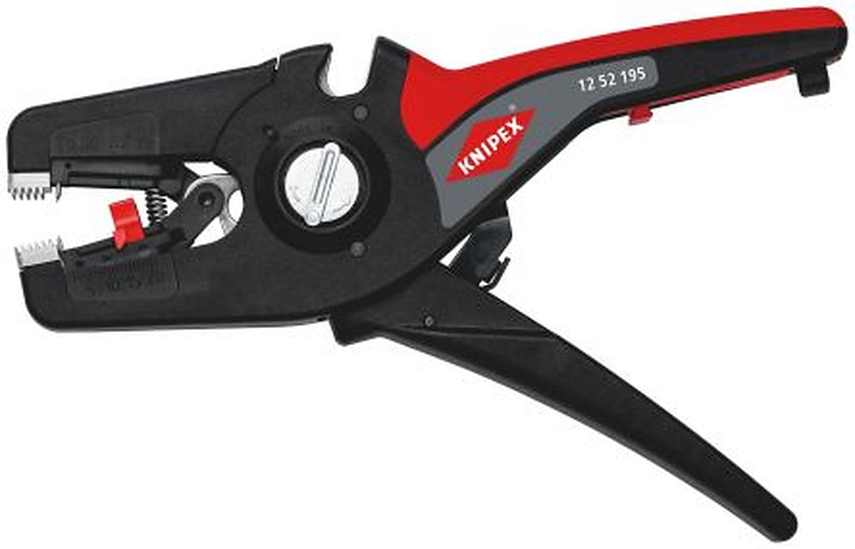 Knipex 12 52 195 SB Series Multi-Core, Single Core Ergonomic Automatic Stripper, 0.08 to 16 mm², 272mm Overall