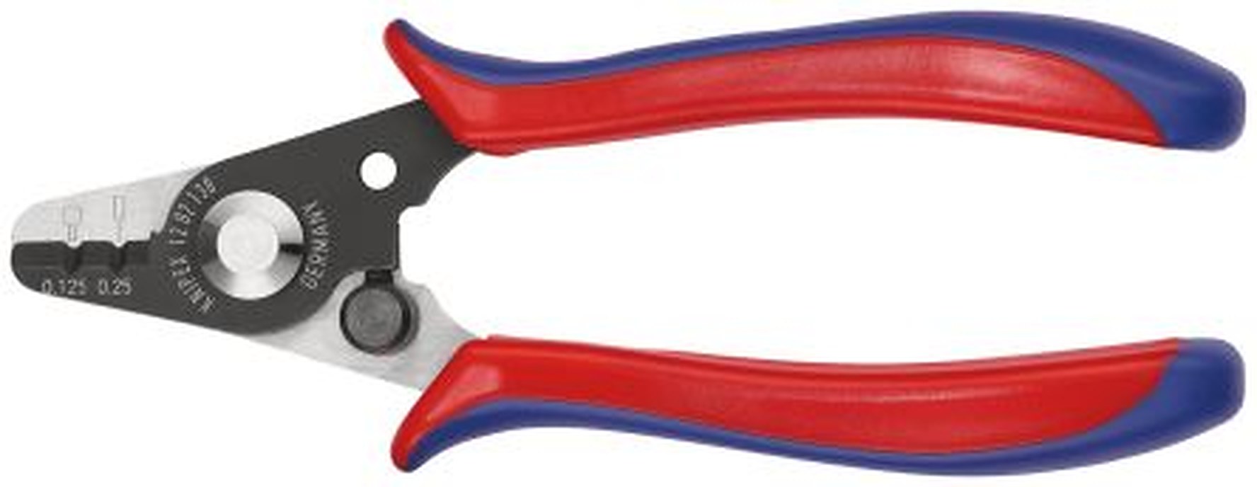 Knipex 12 Series Plastic Hand Grip Stripping Pliers, 0.125 to 0.250 mm, 178 mm Overall