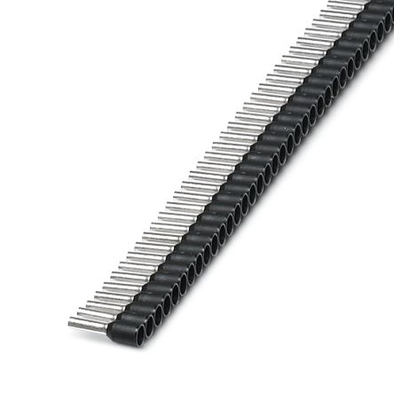 Phoenix Contact, AI Insulated Ferrule, 14 mm Pin Length, 1.8 mm Pin Diameter, Black to 16 AWG Wire Size