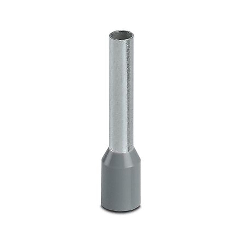 Phoenix Contact, AI Insulated Ferrule, 23 mm Pin Length, 2.8 mm Pin Diameter, Grey to 12 AWG Wire Size
