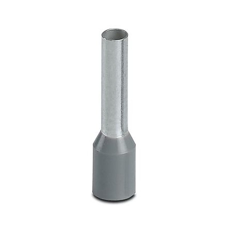 Phoenix Contact, AI Insulated Ferrule, 19 mm Pin Length, 2.8 mm Pin Diameter, Grey to 12 AWG Wire Size