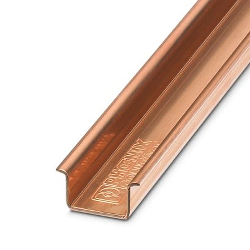Phoenix Contact Copper Unperforated DIN Rail, 2000 mm x 35mm x 15 mm