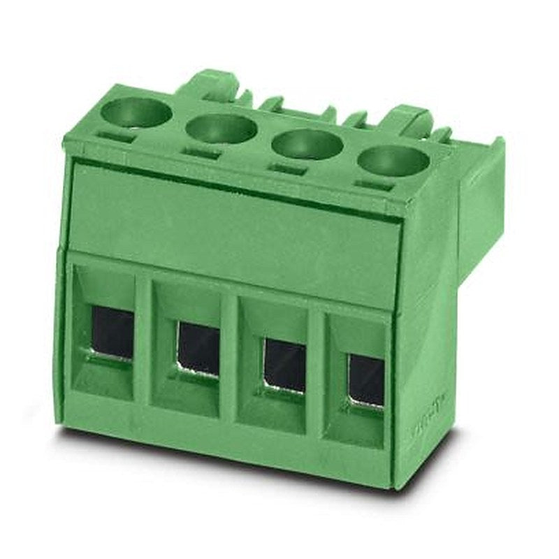 Phoenix Contact PCB Terminal Block, 4-Contact, 5 mm Pitch, Push-in, 1 Row Socket