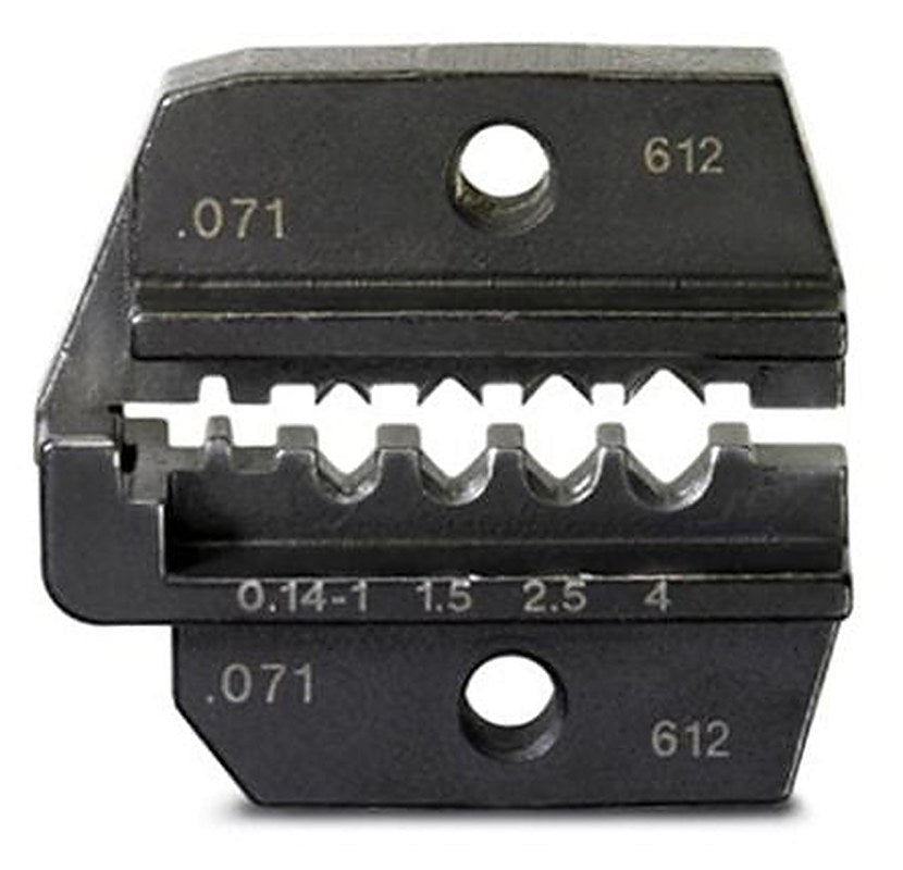 Phoenix Contact, CRIMPFOX-1.6/2.5-ED-2.50 DIE Crimping Head, Coaxial Type Crimp Die Black
