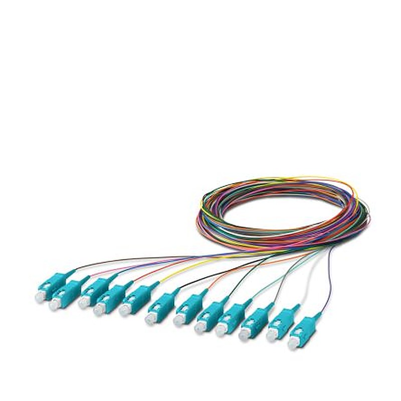 Phoenix Contact Fibre Optic Cable, 125 μm Plastic, Turquoise, 2.5 m