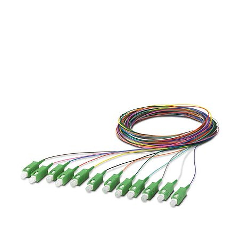Phoenix Contact Fibre Optic Cable, 125 μm Plastic, Green, 2.5 m