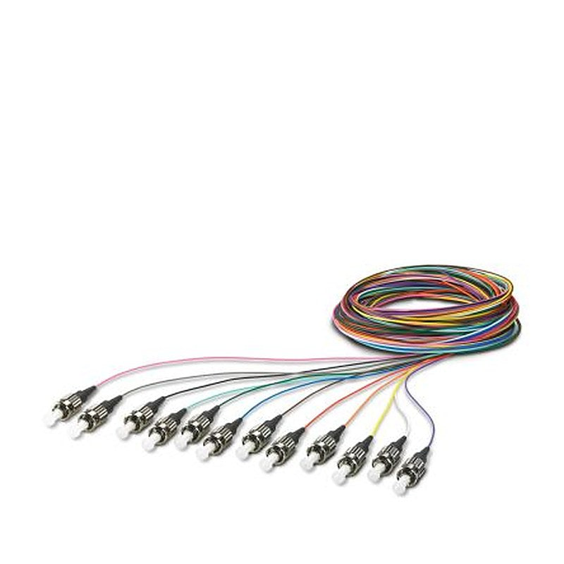 Phoenix Contact Multimode Fibre Optic Cable, 125 μm Plastic, Silver, Glossy, 2.5 m