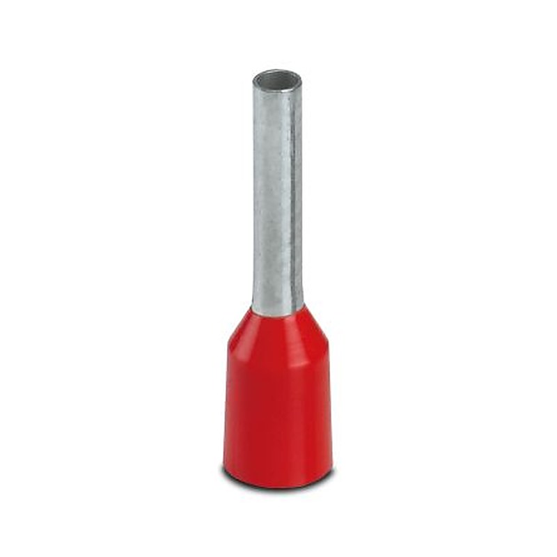 Phoenix Contact, AI Insulated Ferrule, 1.5 mm Pin Diameter, Red to 18 AWG Wire Size