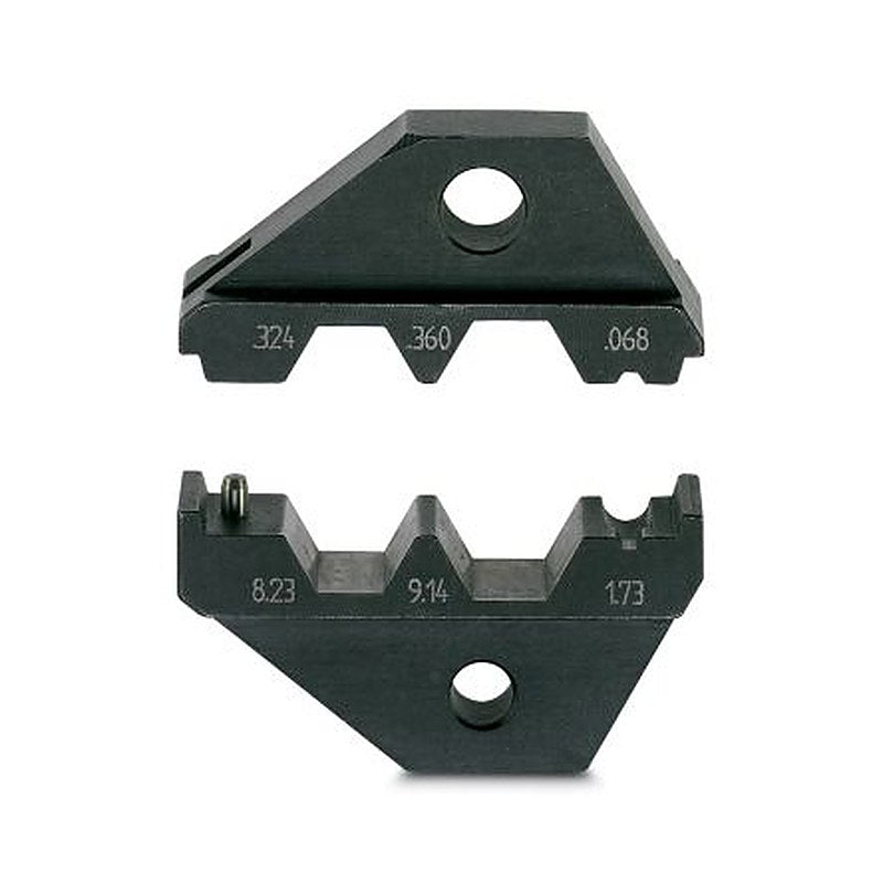 Phoenix Contact, CRIMPFOX-CX Crimp Die, Coaxial Type Replacement Die Black