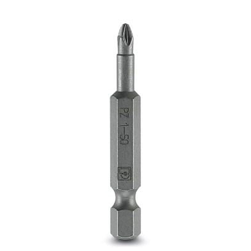 Phoenix Contact Screwdriver Bit, 6.35 mm Tip, PZ1 Tip, 50 mm Overall 5-Piece