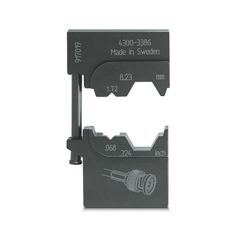 Phoenix Contact, CRIMPFOX-M Crimp Die, Hex size 8.23 mm Black