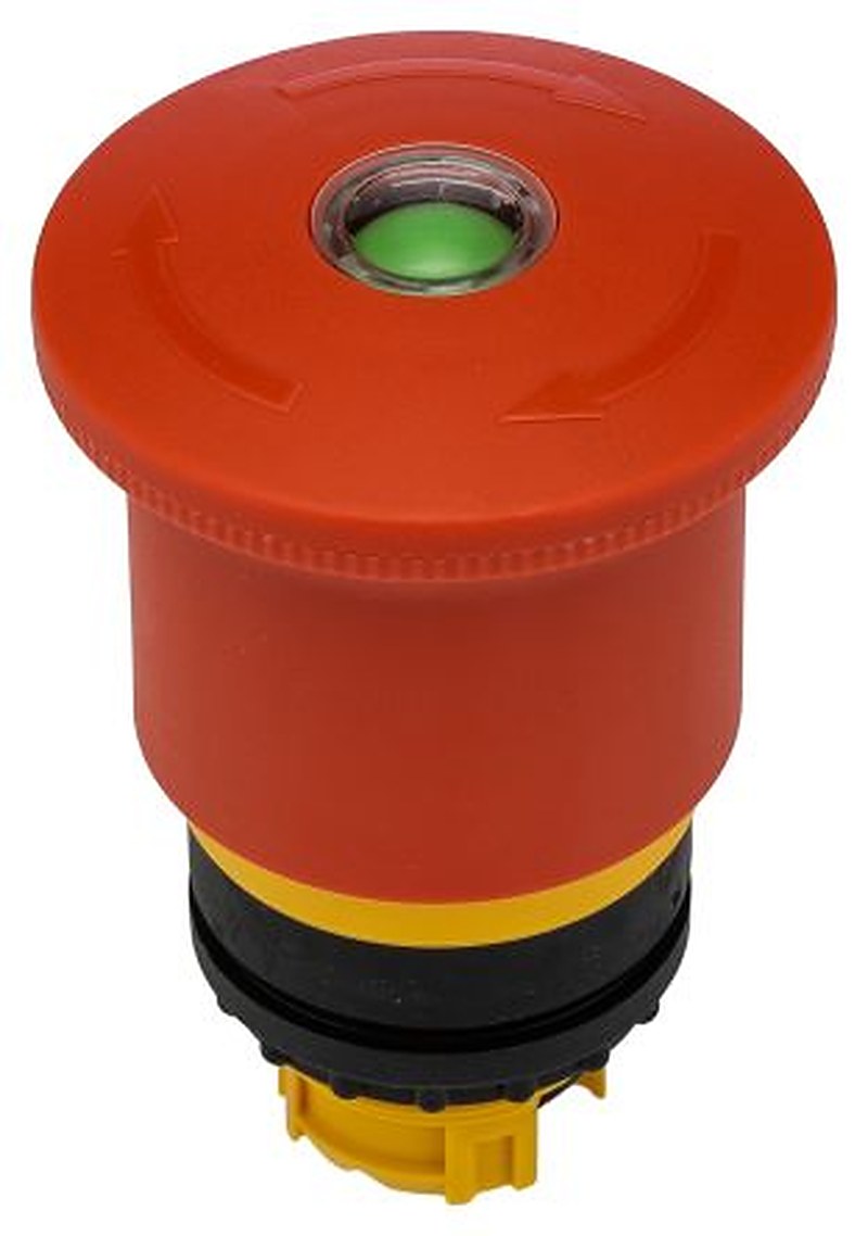 Eaton RMQ Titan M22 Series Latching Emergency Stop Push Button, Base Fixing, Front Fixing, 22 mm Cutout, IP69K, IP67