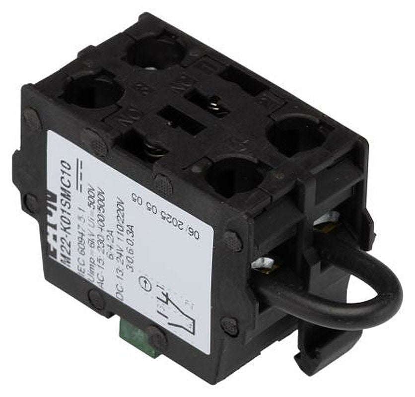 Eaton RMQ Titan M22 Series Contact Block, 500V, Green, Red Light, 1 NO/1 NC