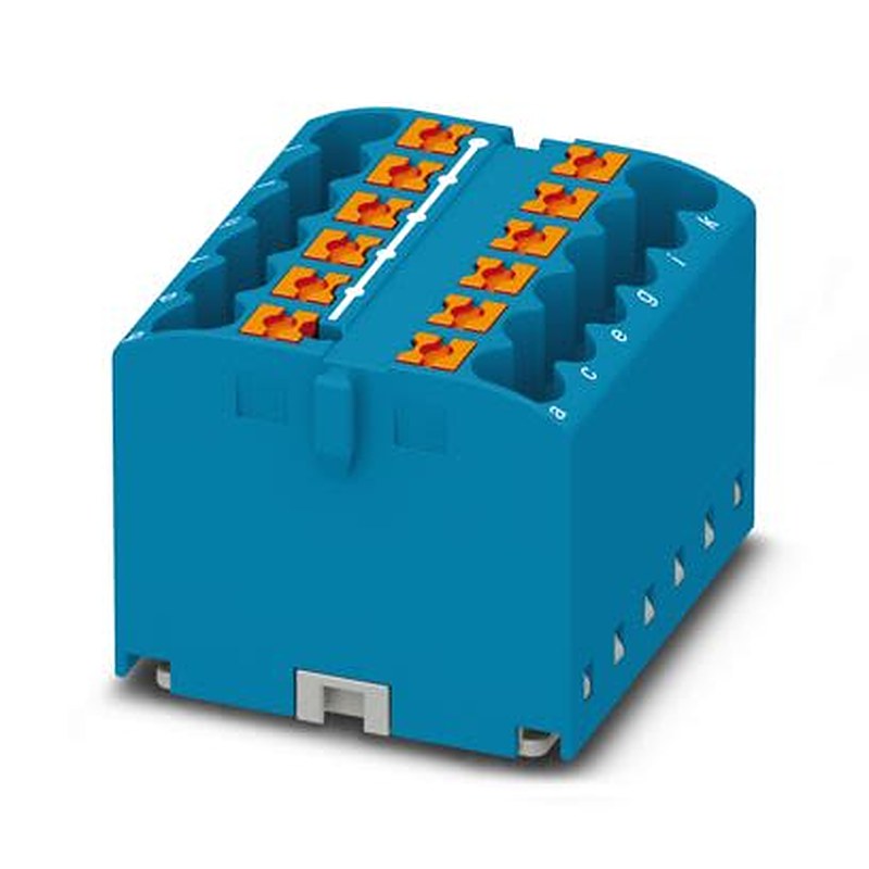 Phoenix Contact Distribution Block, 12 Way, 440V, 22.5A, Blue