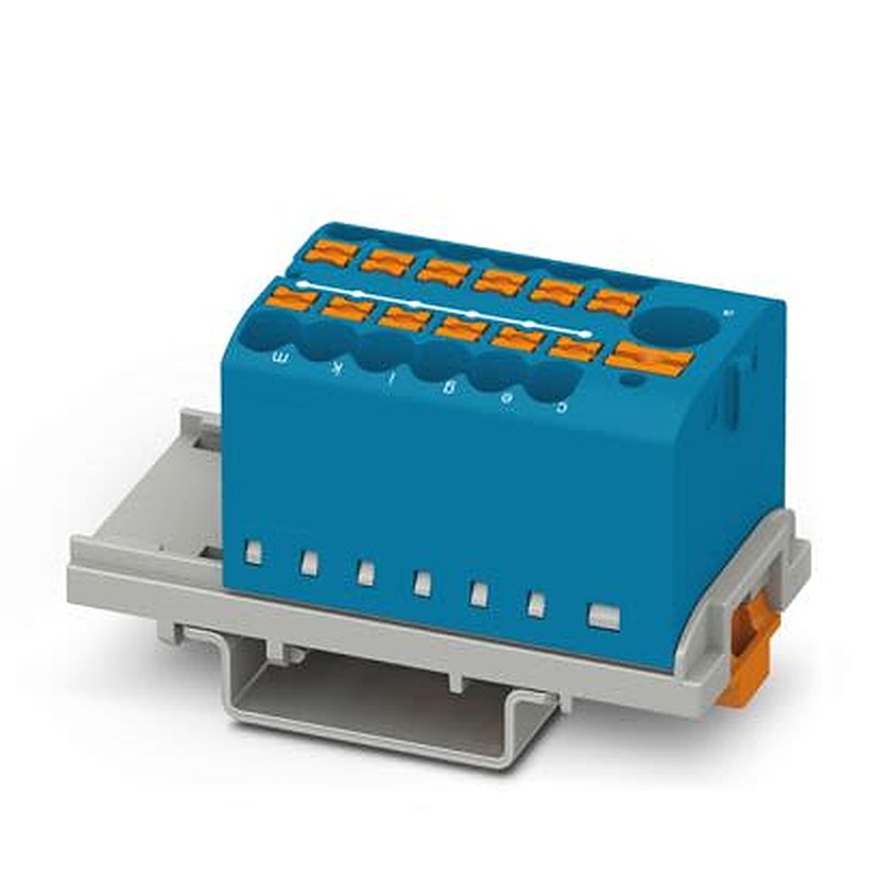 Phoenix Contact Distribution Block, 12 Way, 440V, 22.5A, Blue