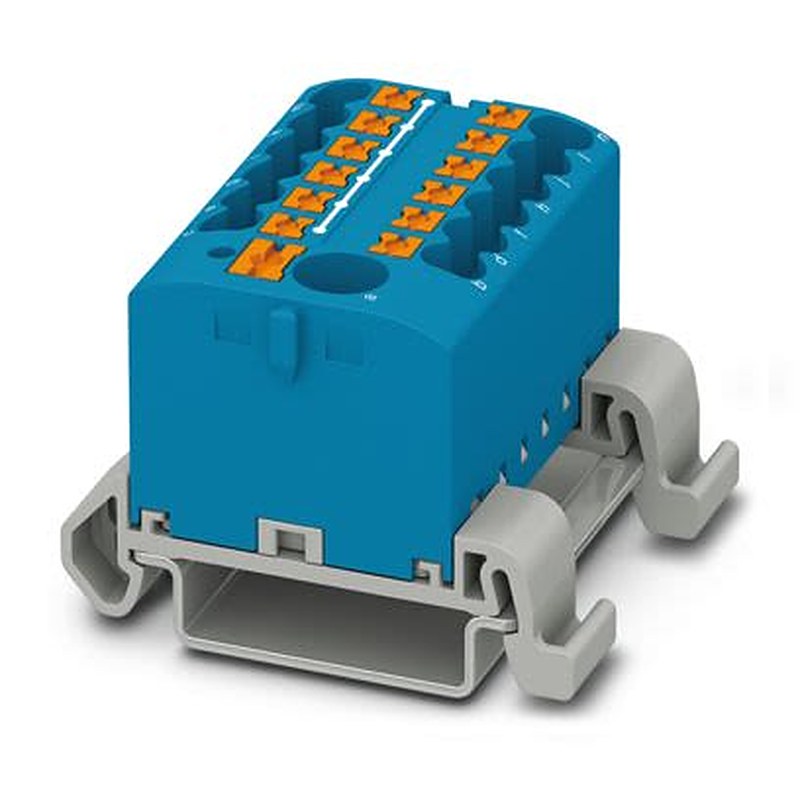 Phoenix Contact Distribution Block, 12 Way, 440V, 22.5A, Blue