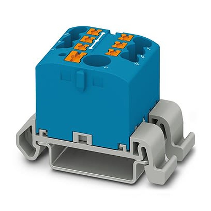 Phoenix Contact Distribution Block, 6 Way, 440V, 22.5A, Blue