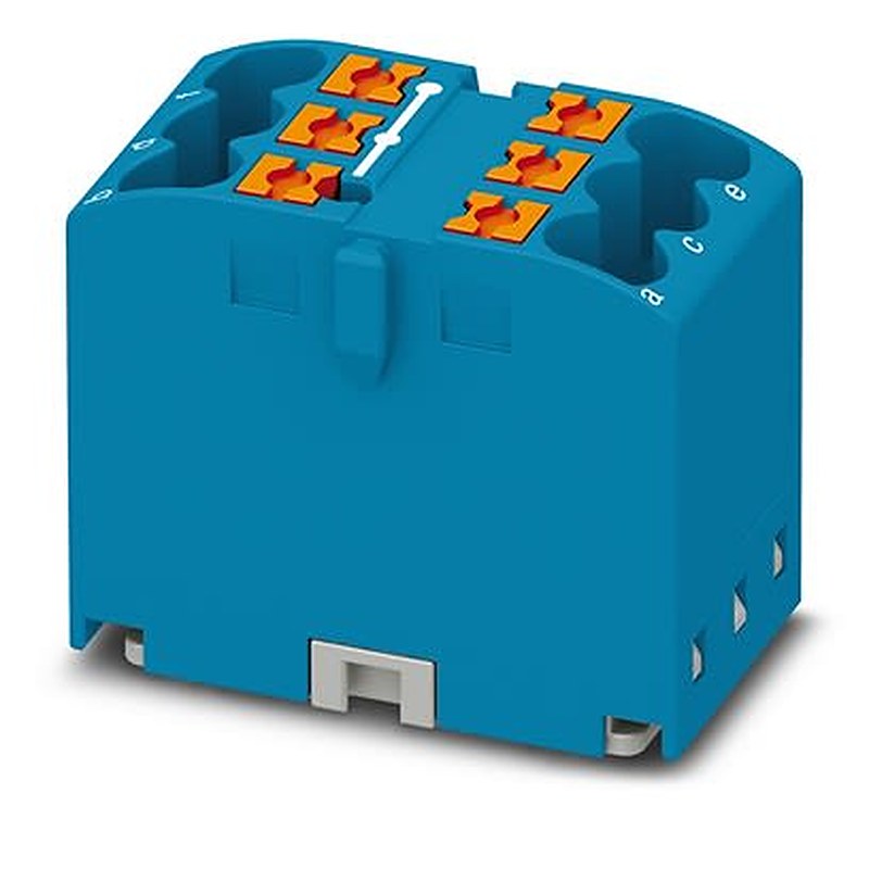 Phoenix Contact Distribution Block, 6 Way, 440V, 22.5A, Blue