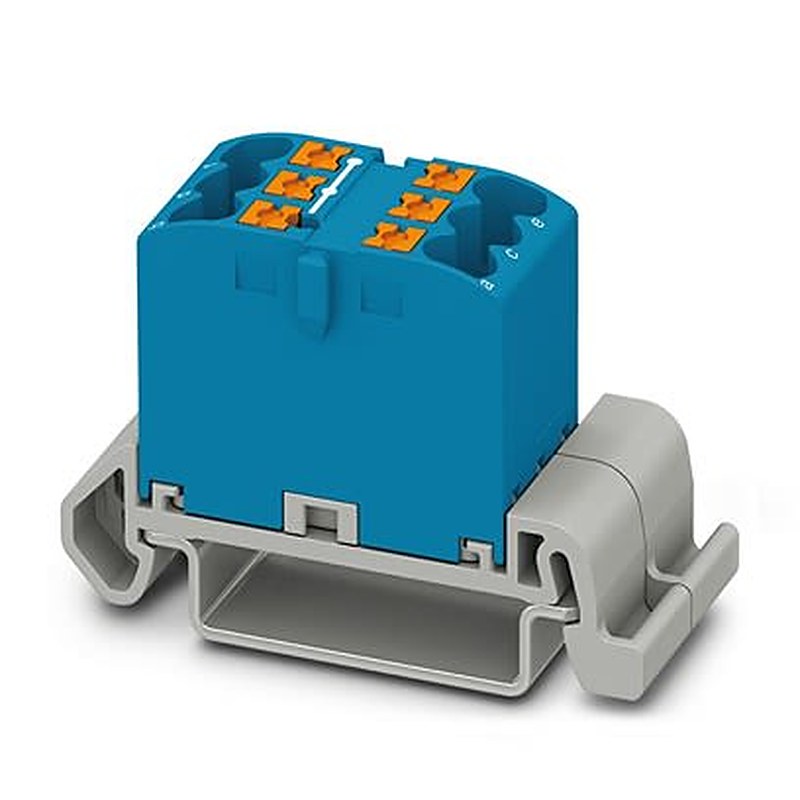 Phoenix Contact Distribution Block, 6 Way, 440V, 22.5A, Blue