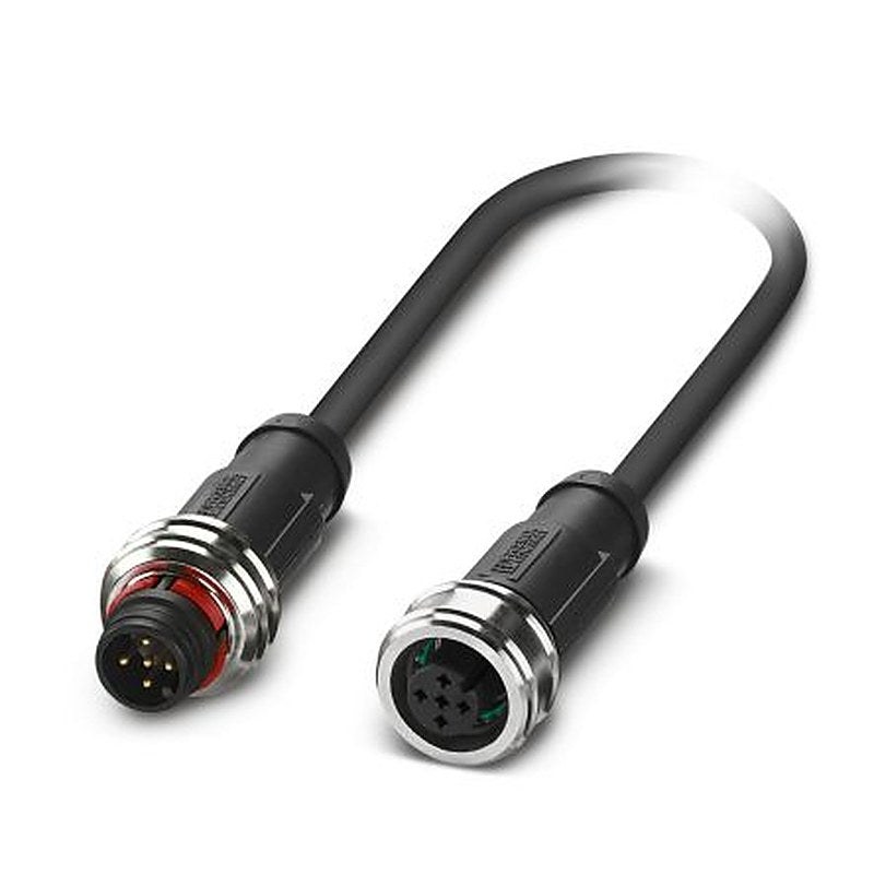 Phoenix Contact Male 5 way Push Pull to Female 5 way Sensor Actuator Cable, 1.5 m