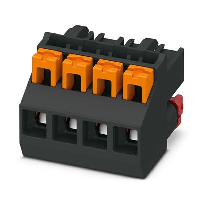 Phoenix Contact ICC25-PPC2 Series PCB Connector, 4-Contact, 5 mm Pitch, PCB, 1 Row Push-in Spring