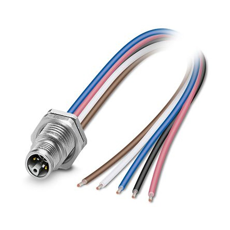 Phoenix Contact Circular Connector, 5 Contacts, Plug-in, M12 Connector, Plug, Male, IP65, IP67, SACC Series