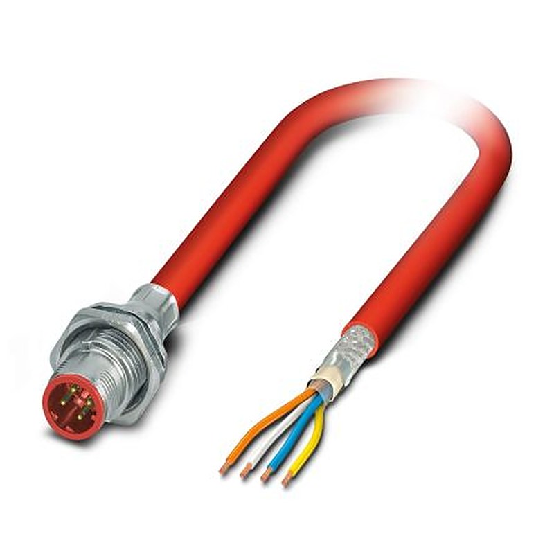 Phoenix Contact Circular Connector, 4 Contacts, M12 Connector, Plug, Male, IP65, IP67, VS Series