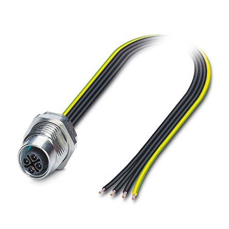 Phoenix Contact Circular Connector, 4 Contacts, Rear, M12 Connector, Socket, Female, IP65, IP67, SACC Series