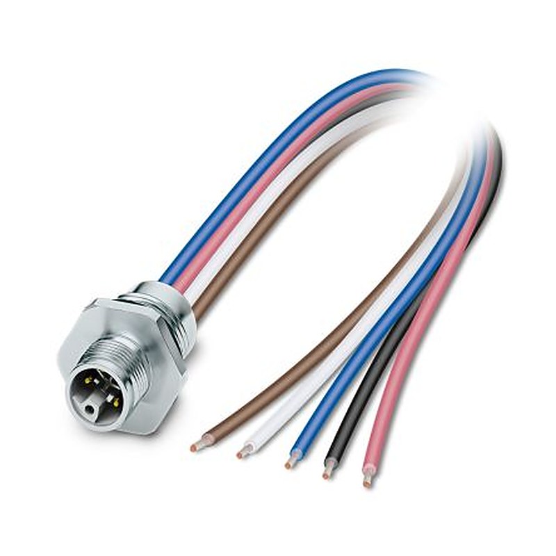 Phoenix Contact Circular Connector, 5 Contacts, Plug-in, M12 Connector, Plug, Male, IP65, IP67, SACC Series