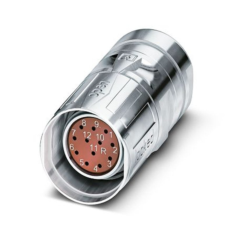 Phoenix Contact Circular Connector, 12 Contacts, Cable, M23 Connector, Plug, Male, IP67, CA Series
