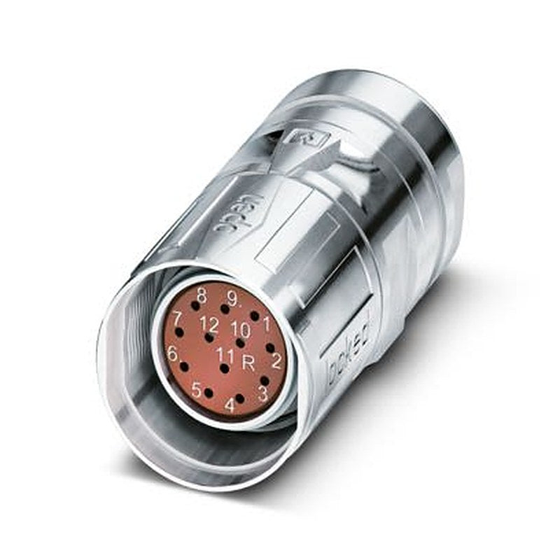 Phoenix Contact Circular Connector, 12 Contacts, Cable, M23 Connector, Plug, Male, IP67, CA Series