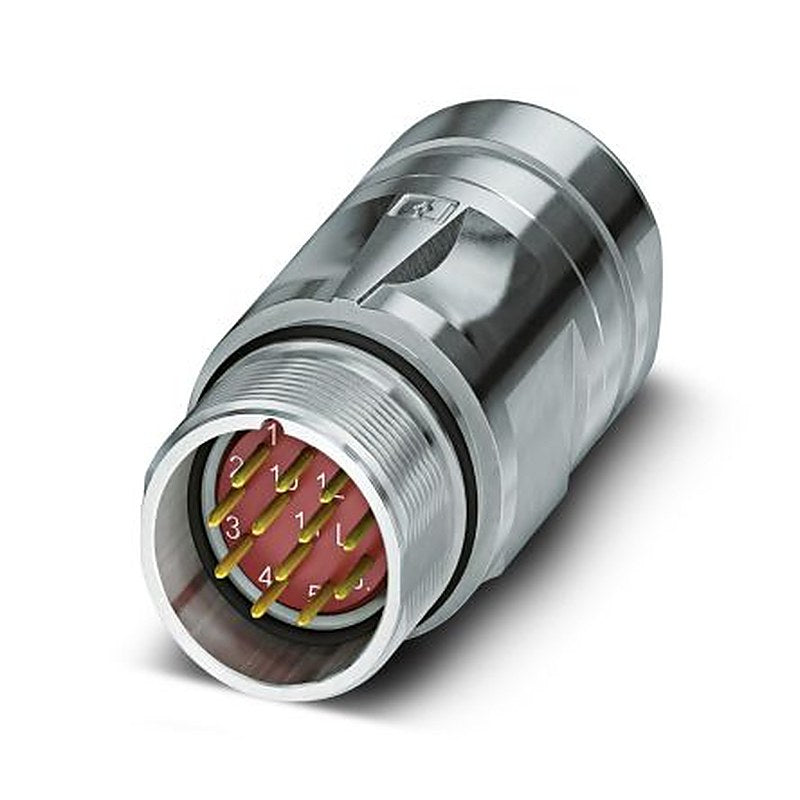 Phoenix Contact Connector, 12 Contacts, Cable, M23 Connector, Plug, Male, IP67, CA Series