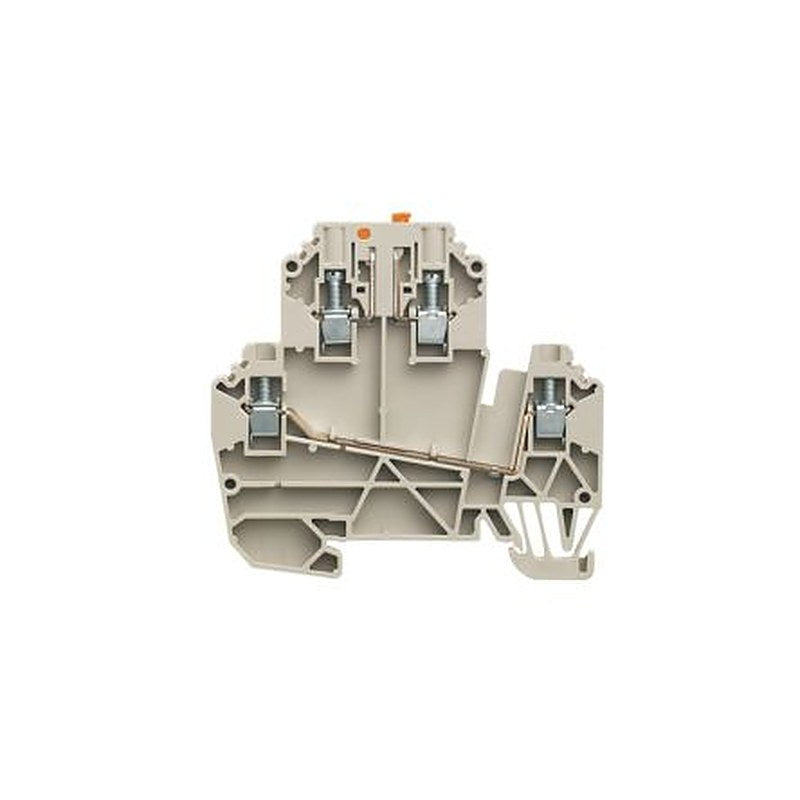 Weidmüller 1247290000 WDK Series Test Disconnect Terminal Block Dark Beige, 2.5mm², 1-Level, Screw, IECEx, ATEX