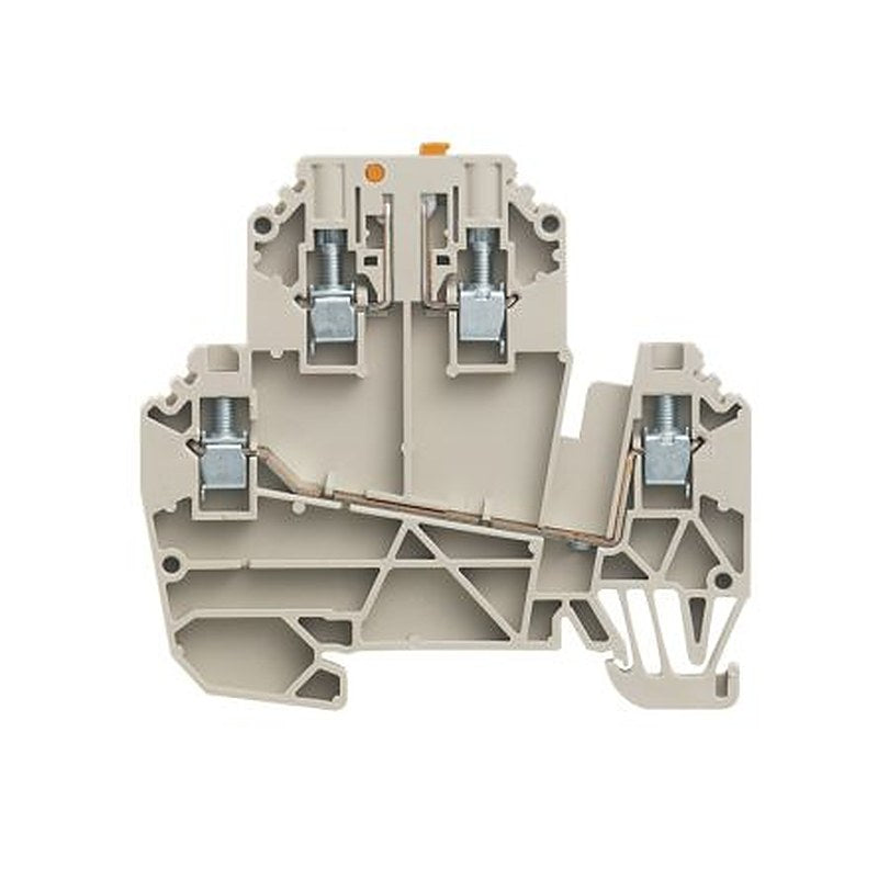 Weidmüller WDK Series Test Disconnect Terminal Block Dark Beige, 2.5mm², 2-Level, Screw, IECEx/ATEX