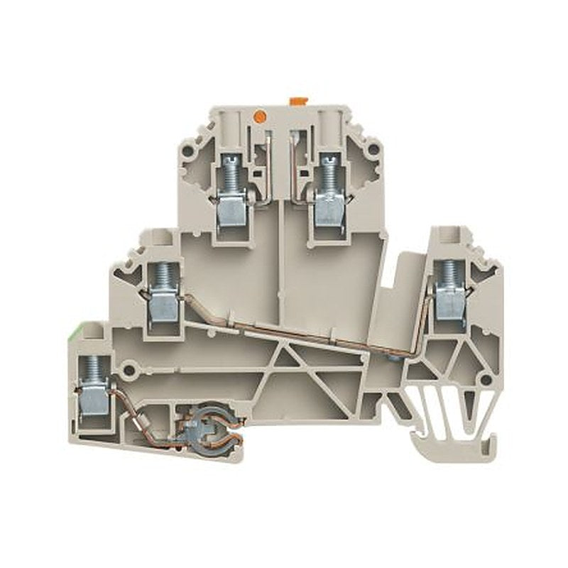 Weidmüller WDK Series Test Disconnect Terminal Block Dark Beige, 2.5mm², 3-Level, Screw, IECEx/ATEX