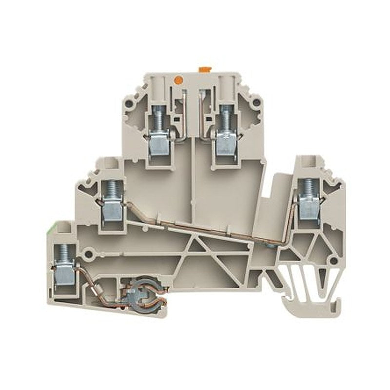 Weidmüller WDK Series Test Disconnect Terminal Block Dark Beige, 2.5mm², 1-Level, Screw, IECEx/ATEX