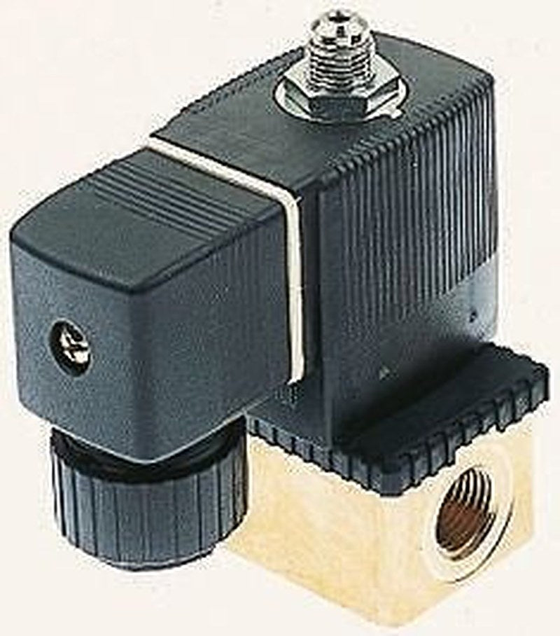 Burkert Solenoid Valve 125338, 3 Port, NC, 24V ac 3.18 mm, 3.18 mm