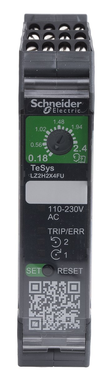 LZ2H Series Professional range of Schneider Electric ultra-compact motor starter combinations from the LZ2H series. The starters offer the best in class features needed for protection, safety monitoring and control of motor and power applications. Manual, electrical or automatic reset, energy efficient and the ability to provide a forward running, reverse running or overload protection. All the starters are highly reliable and excellent quality. IP20 Rated Screw clamps or Spring terminals available DIN Rail