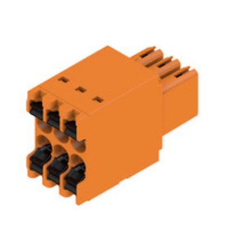 Weidmüller B2C/S2C 3.50 - 2-row Series Pluggable Terminal Block, 6-Contact, 3.5 mm Pitch, 1 Row, 1277280000