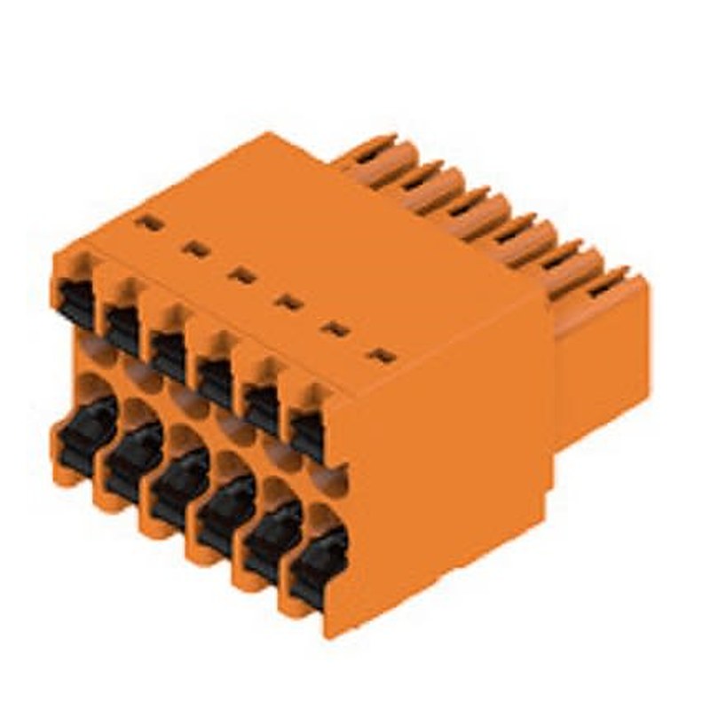 Weidmüller OMNIMATE Signal - series B2C/S2C 3.50 - 2-row Series Pluggable Terminal Block, 12-Contact, 3.5 mm Pitch, 1
