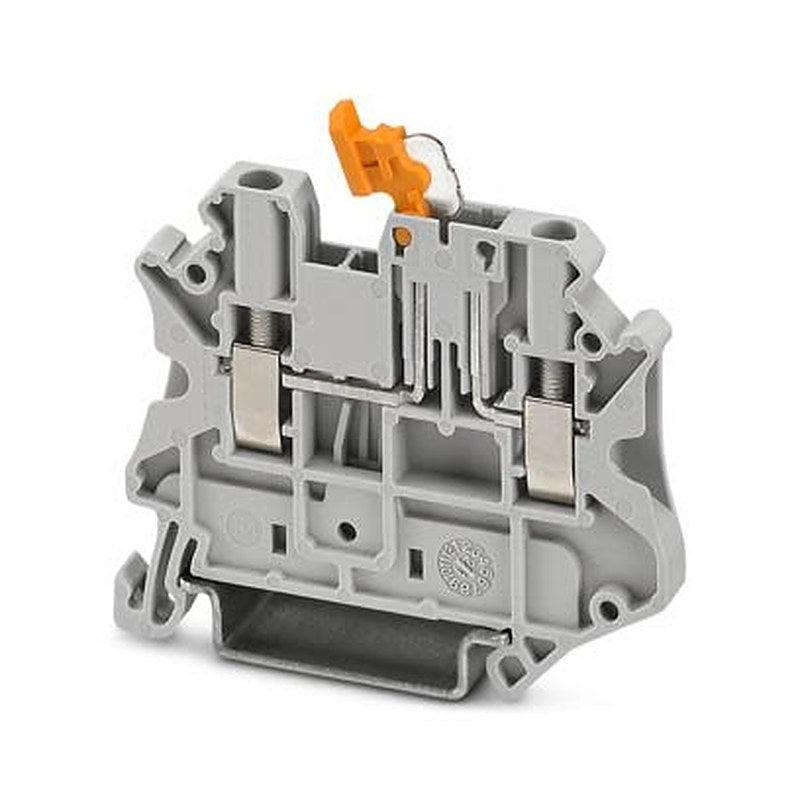 Phoenix Contact 1277636 UT Series Knife Disconnect Terminal Block Grey, 2.5mm², 1-Level, Screw, ATEX, IECEx, EAC Ex,