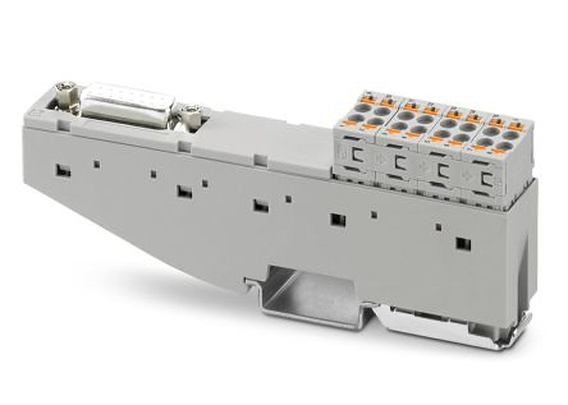 Phoenix Contact VFC-PT/D15SUB/F Series 15-Contact Female Interface Module, D-Sub Connector, DIN Rail, 2A