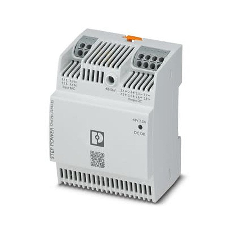 Phoenix Contact 250V Input DIN Rail Uninterruptible power supply, STEP3-PS/1AC/48DC/2.5/PT 120 W STEP POWER