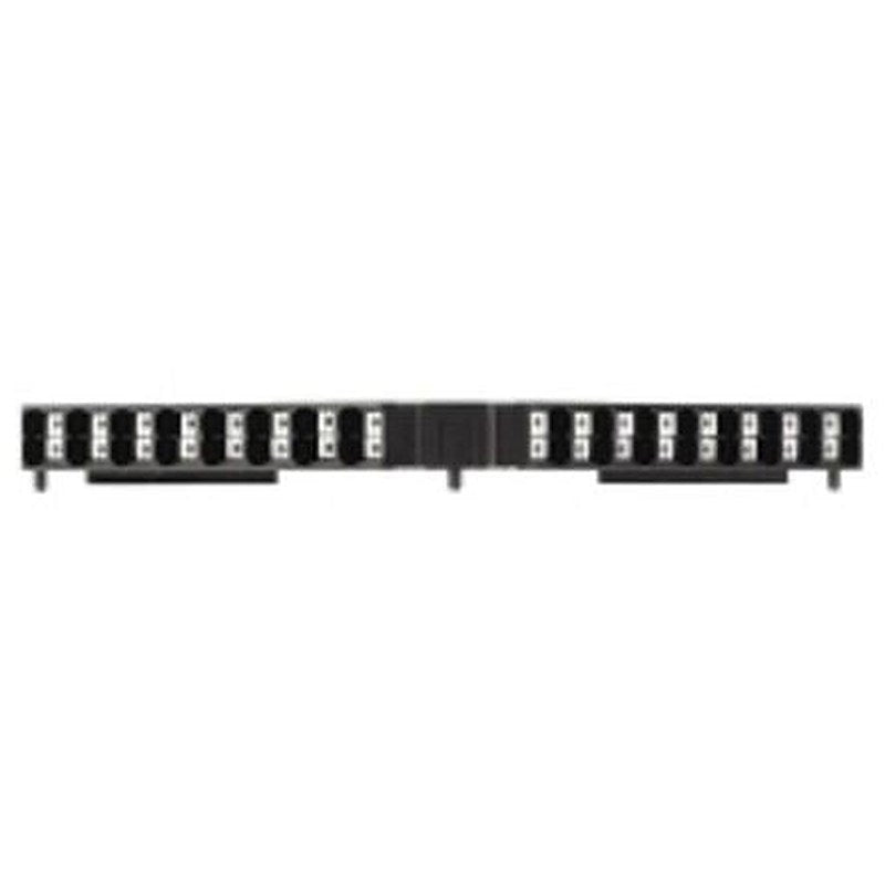 Weidmüller 1288260000 P Series DIN Rail Terminal Block Black, 8-Level, Push-in