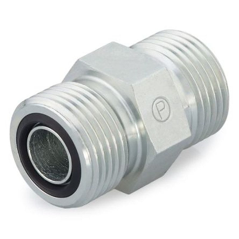 Parker 12HMLOS Hydraulic Fitting Male Metric, Steel, 1.19 in Hose ID