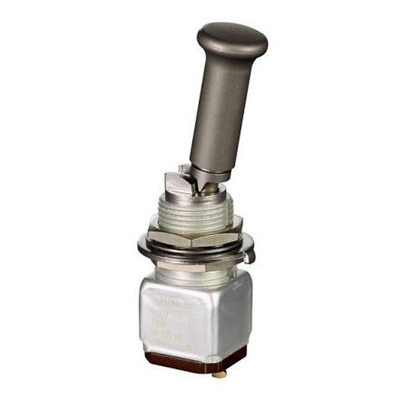 Honeywell Toggle Switch, Bushing Mount, On-On, DPDT, Quick Connect Terminal, 28 V dc, 115 V ac