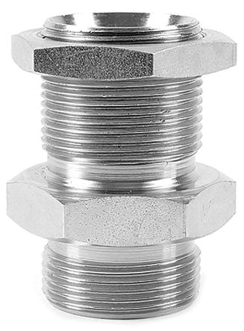Parker 12WMK4WL4NMS Hydraulic Straight Threaded Adapter Male G, 60 °, Steel
