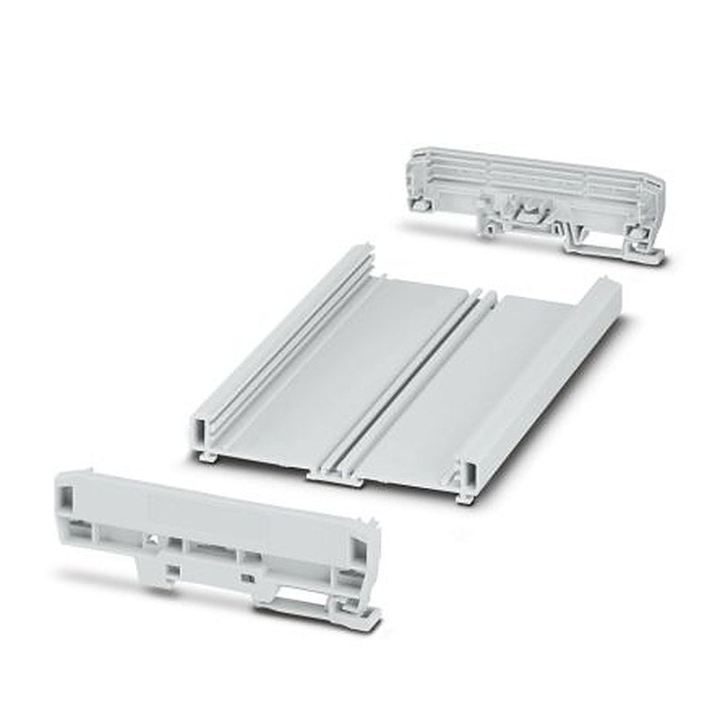 Phoenix Contact Profile Enclosure Type UM-BASIC Series, Polyvinyl Chloride 127.8 mm DIN Rail Enclosure